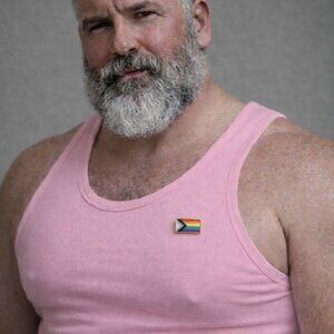 Progress Pride Gay Flag Lapel Pin Tie Tack Brooch